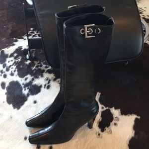 Authentic Prada Black Leather Boots